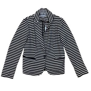 Olivia Moon blue striped blazer